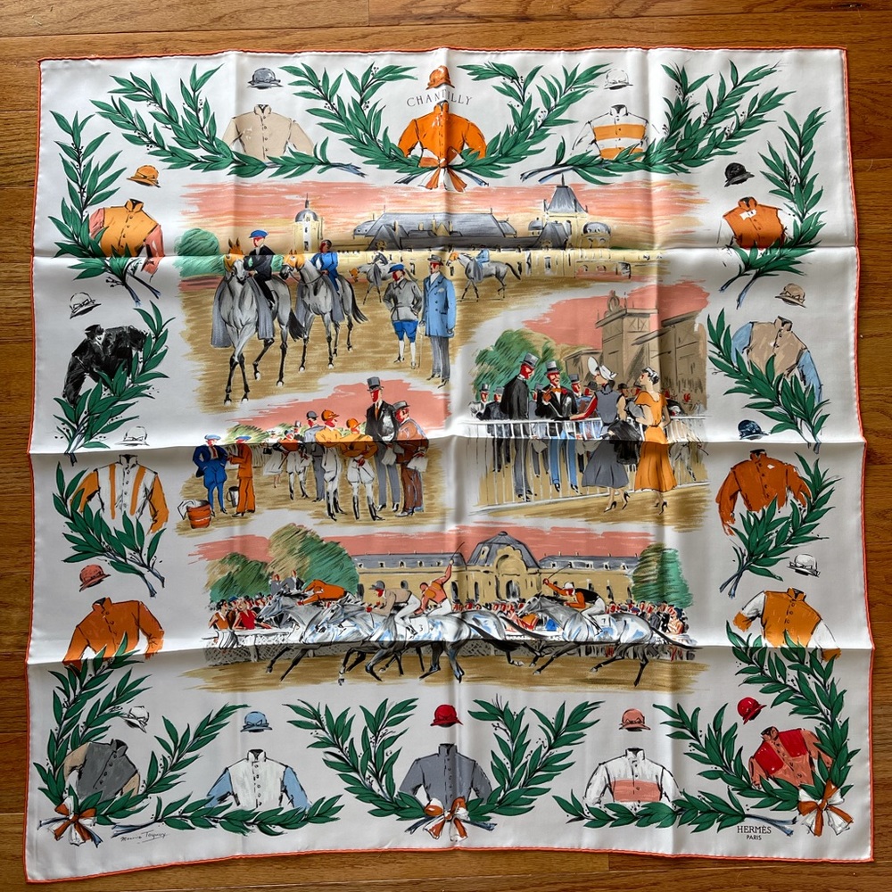 Vintage Hermès Chantilly Scarf New With Box